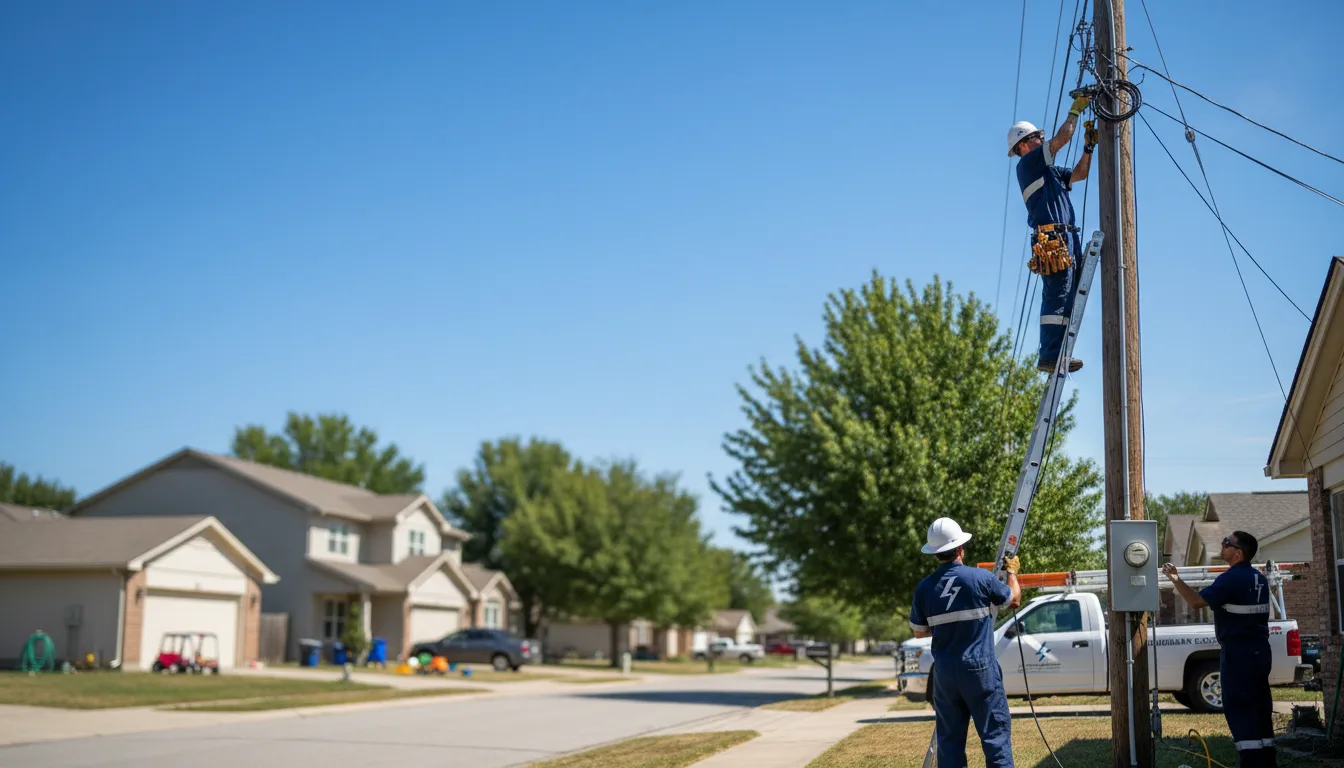 Residential electrician providing installation services in Goodman, MS